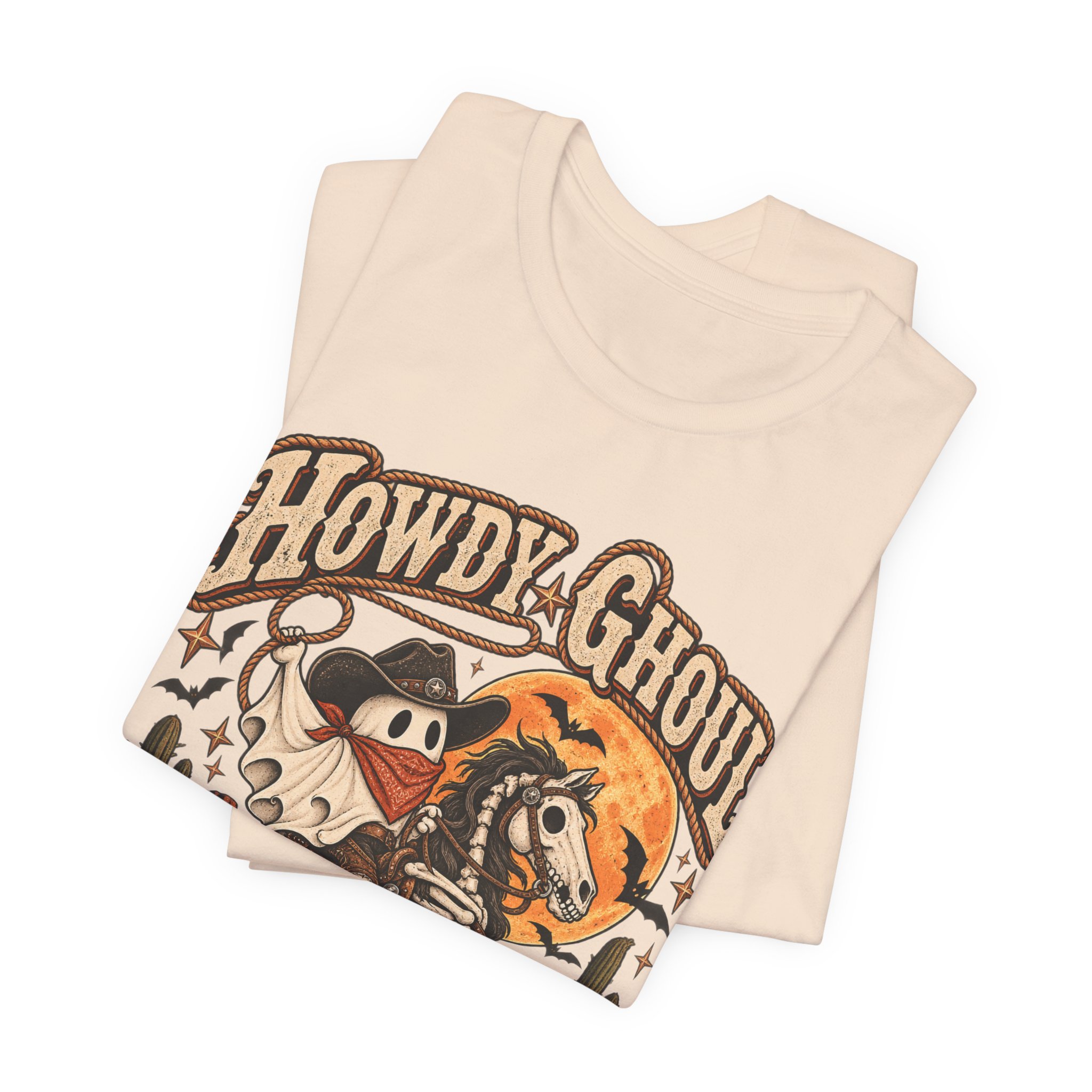 Howdy Ghoul western skeleton Halloween shirt – view 15