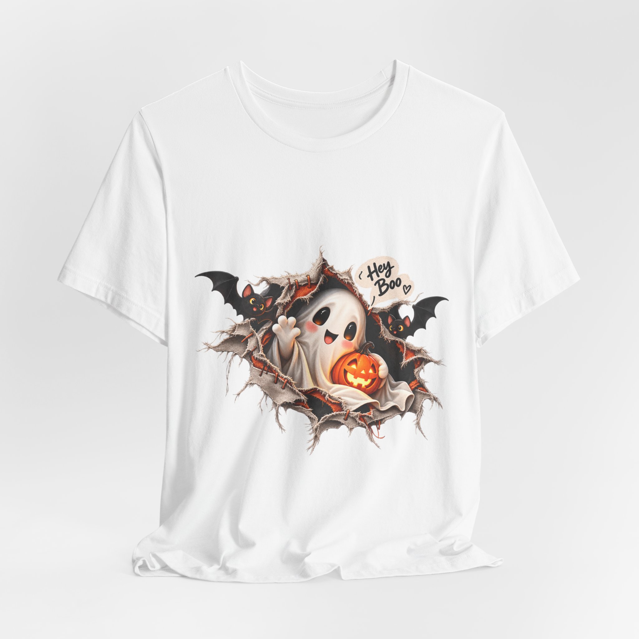 Hey Boo cute ghost Halloween shirt – view 4