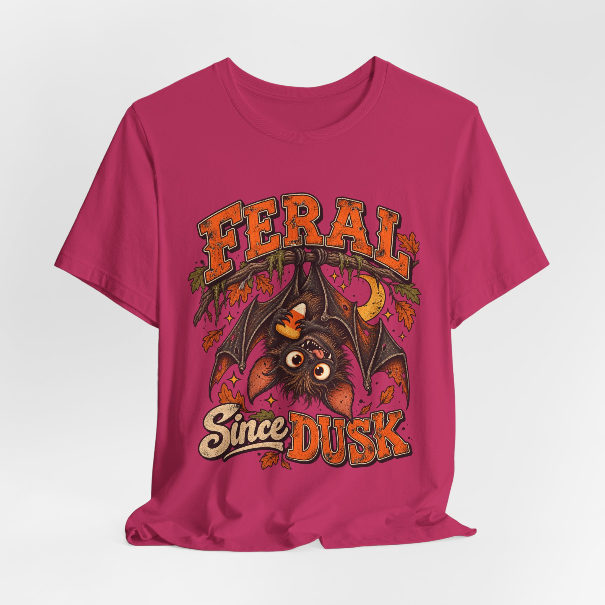 Feral Since Dusk Halloween bat shirt – view 20