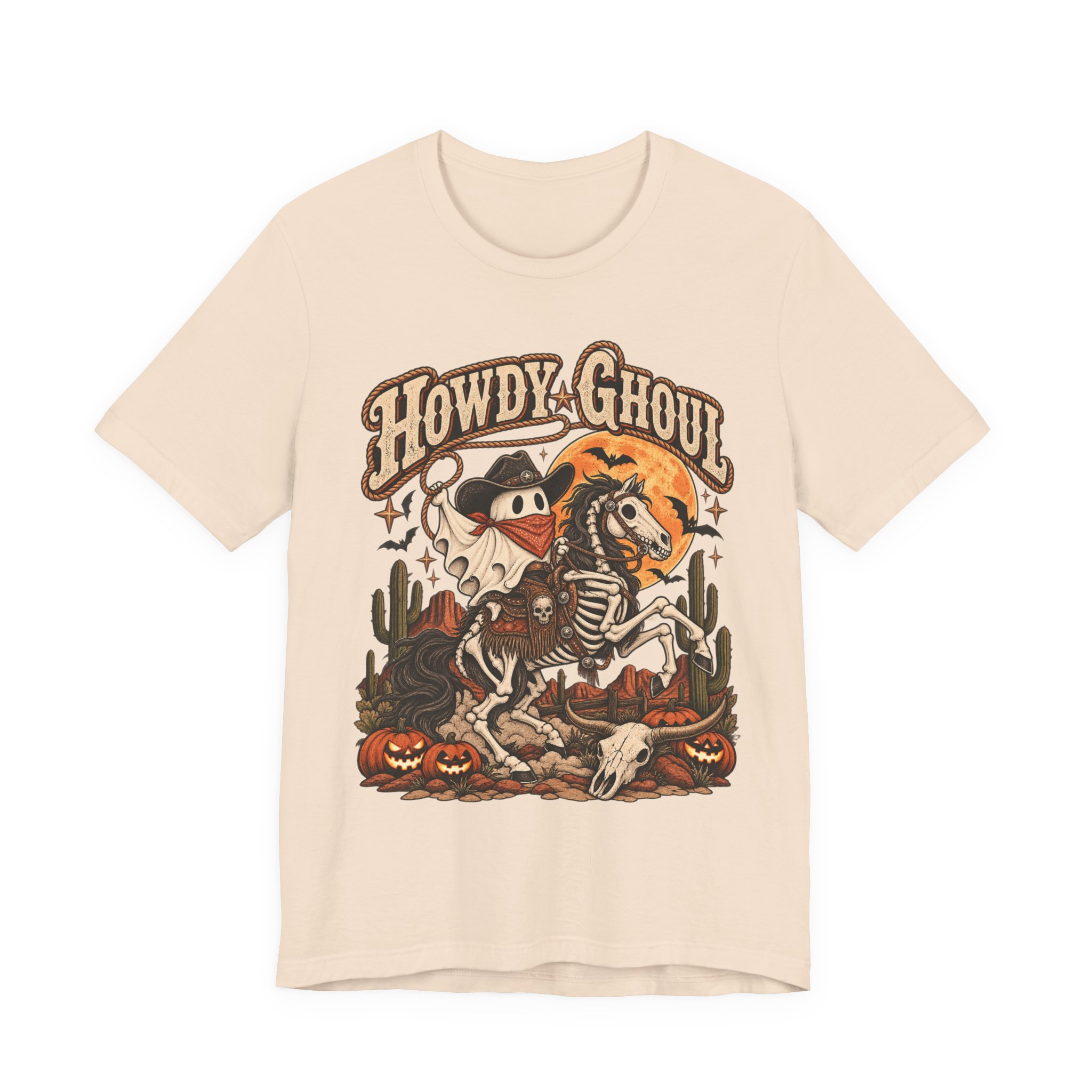 Howdy Ghoul western skeleton Halloween shirt – view 13