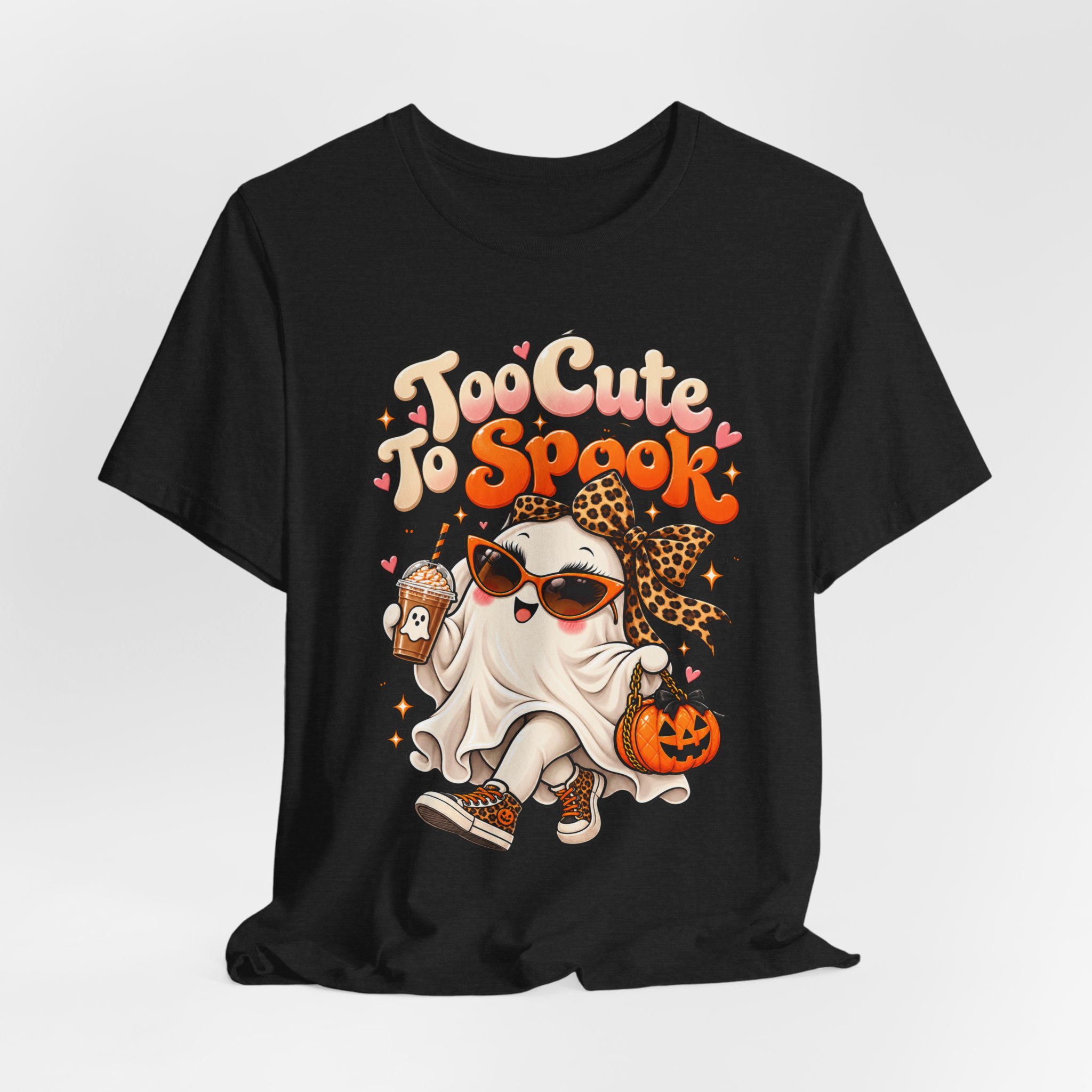 Too Cute to Spook cute Halloween ghost shirt – view 12