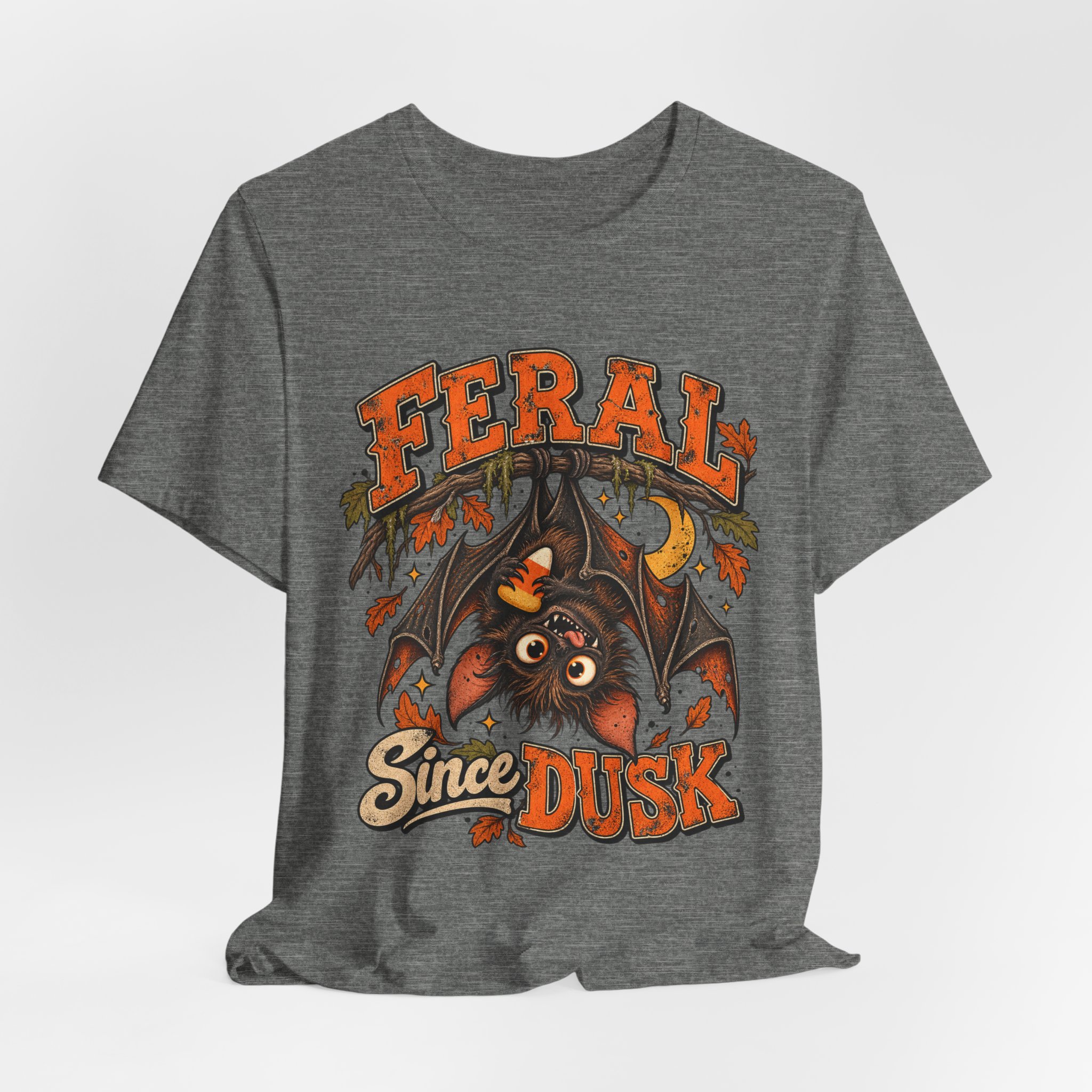 Feral Since Dusk Halloween bat shirt – view 8