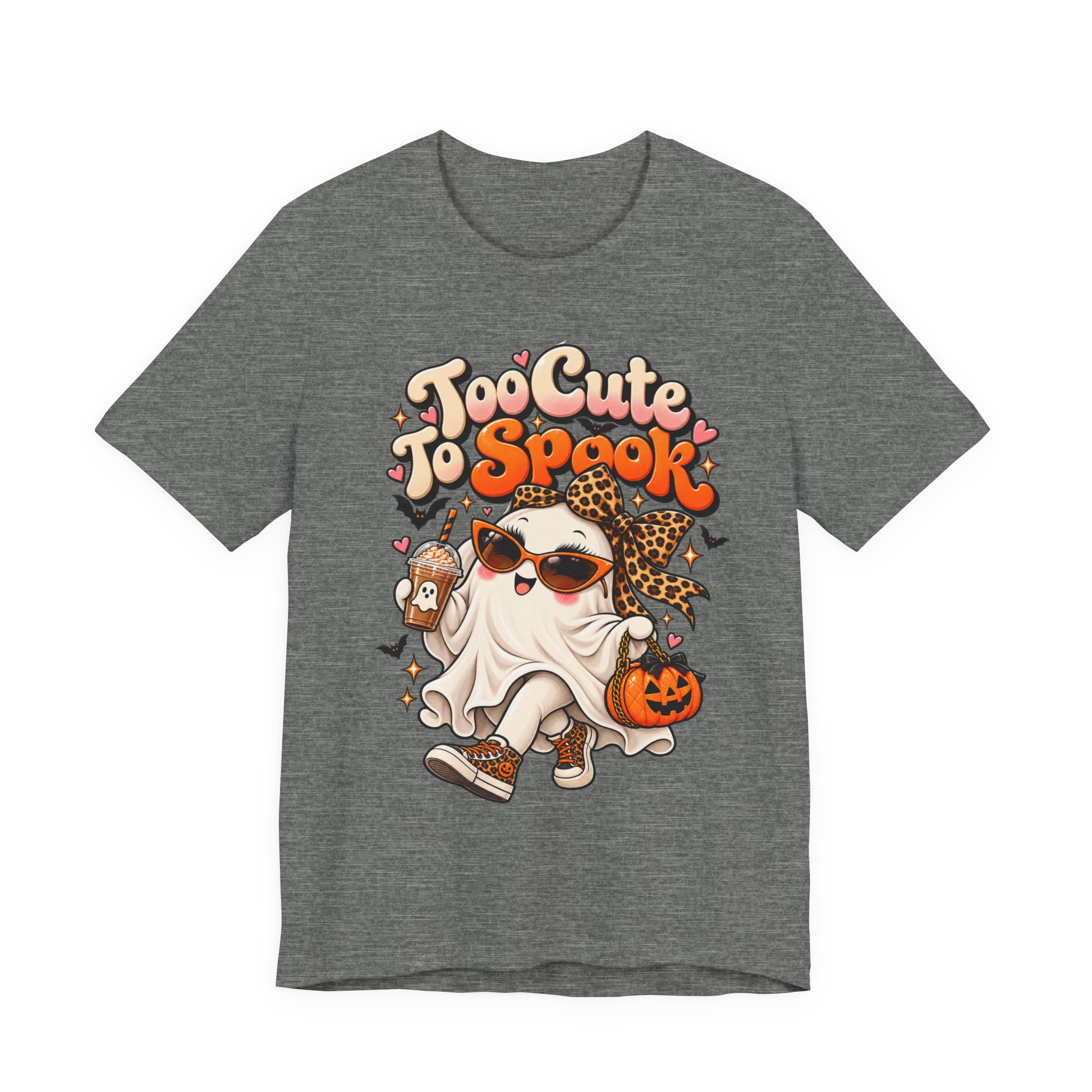 Too Cute to Spook cute Halloween ghost shirt – view 5