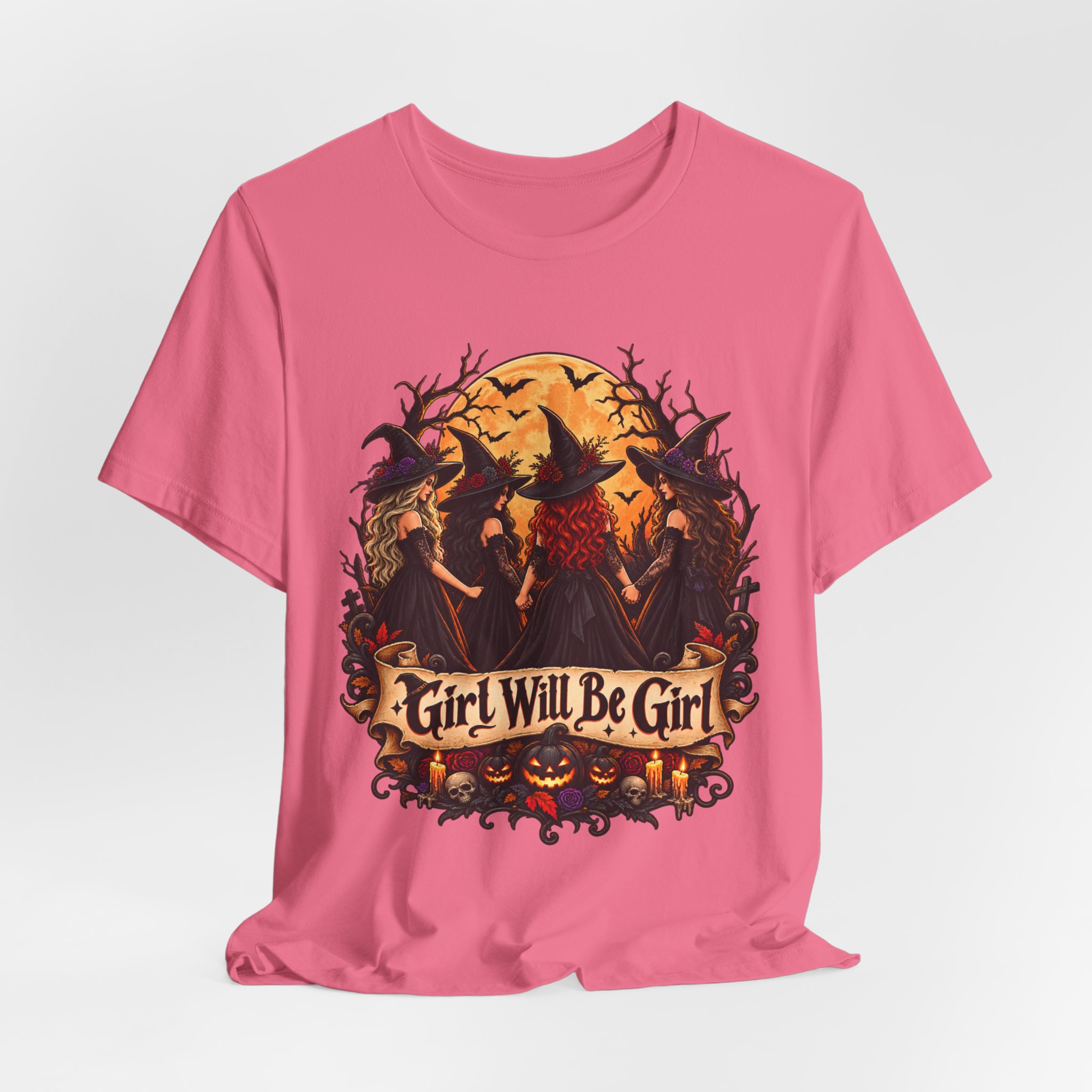 Girl Will Be Girl witchy Halloween shirt – view 29