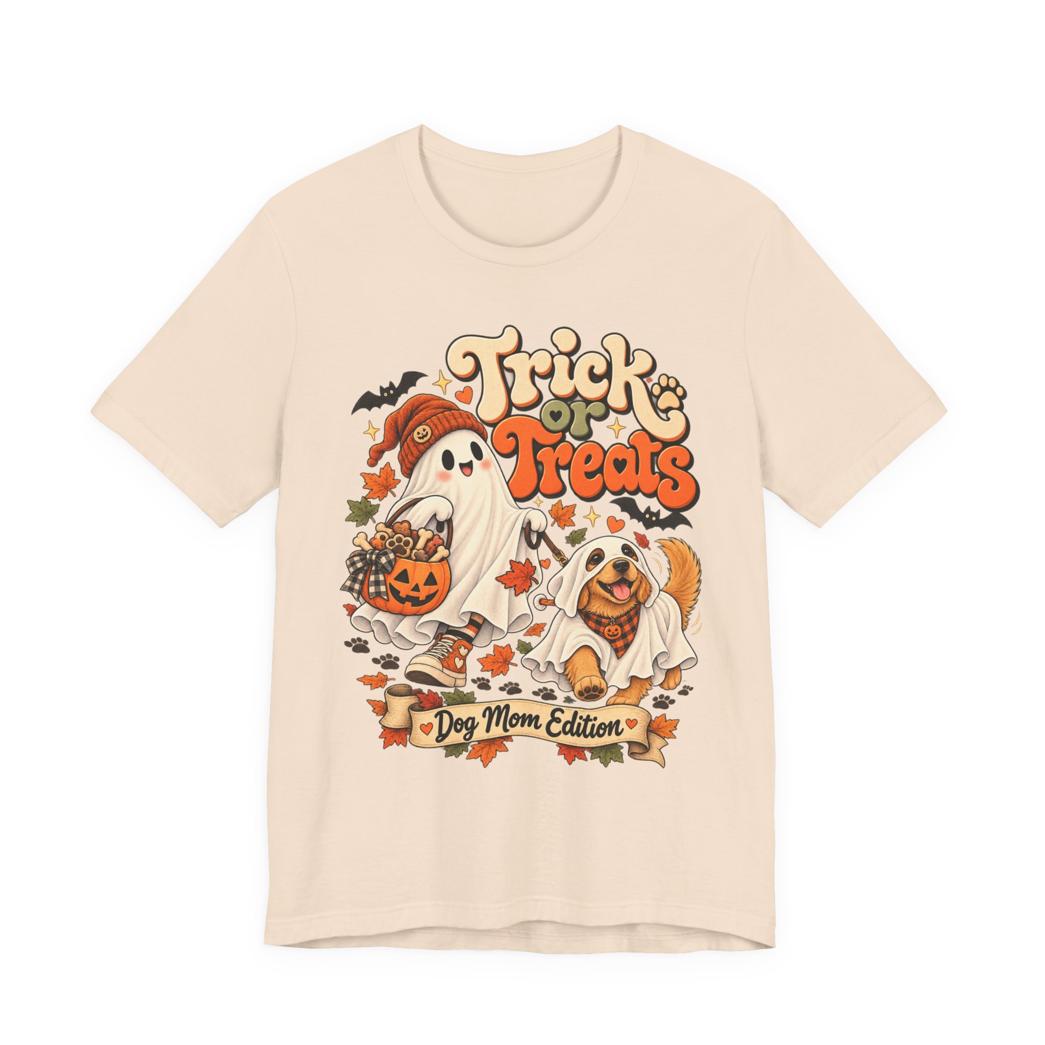 Trick or Treats Halloween dog mom shirt – view 13
