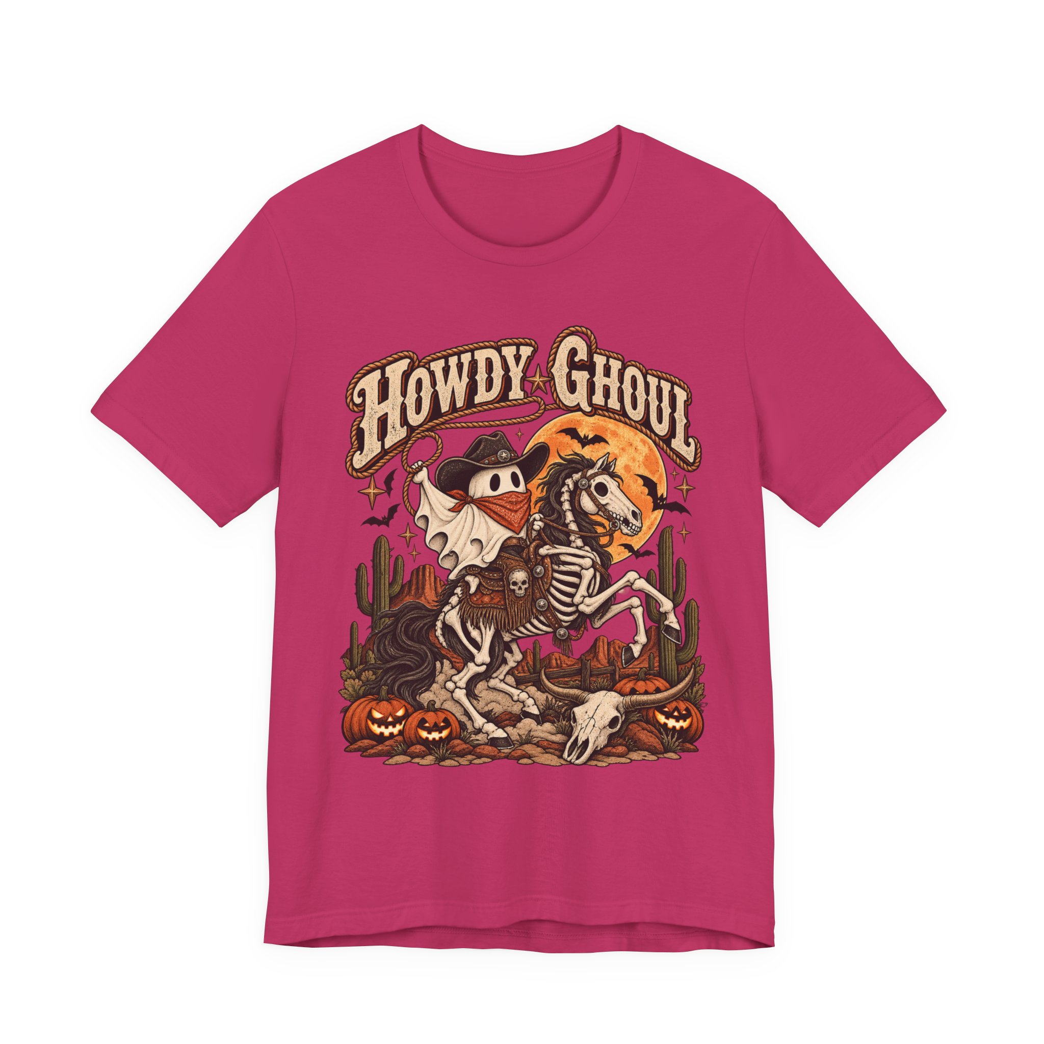 Howdy Ghoul western skeleton Halloween shirt – view 17