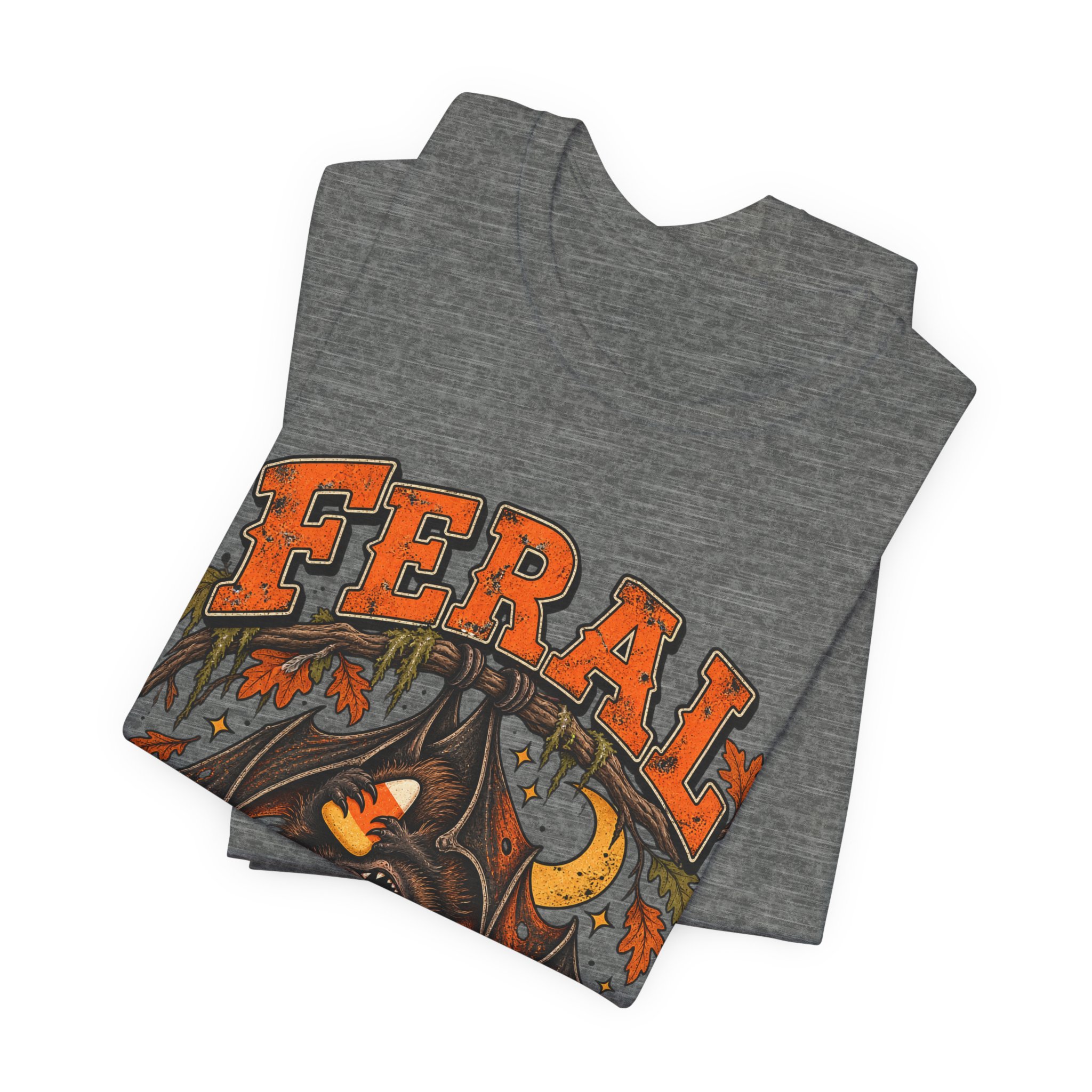 Feral Since Dusk Halloween bat shirt – view 7