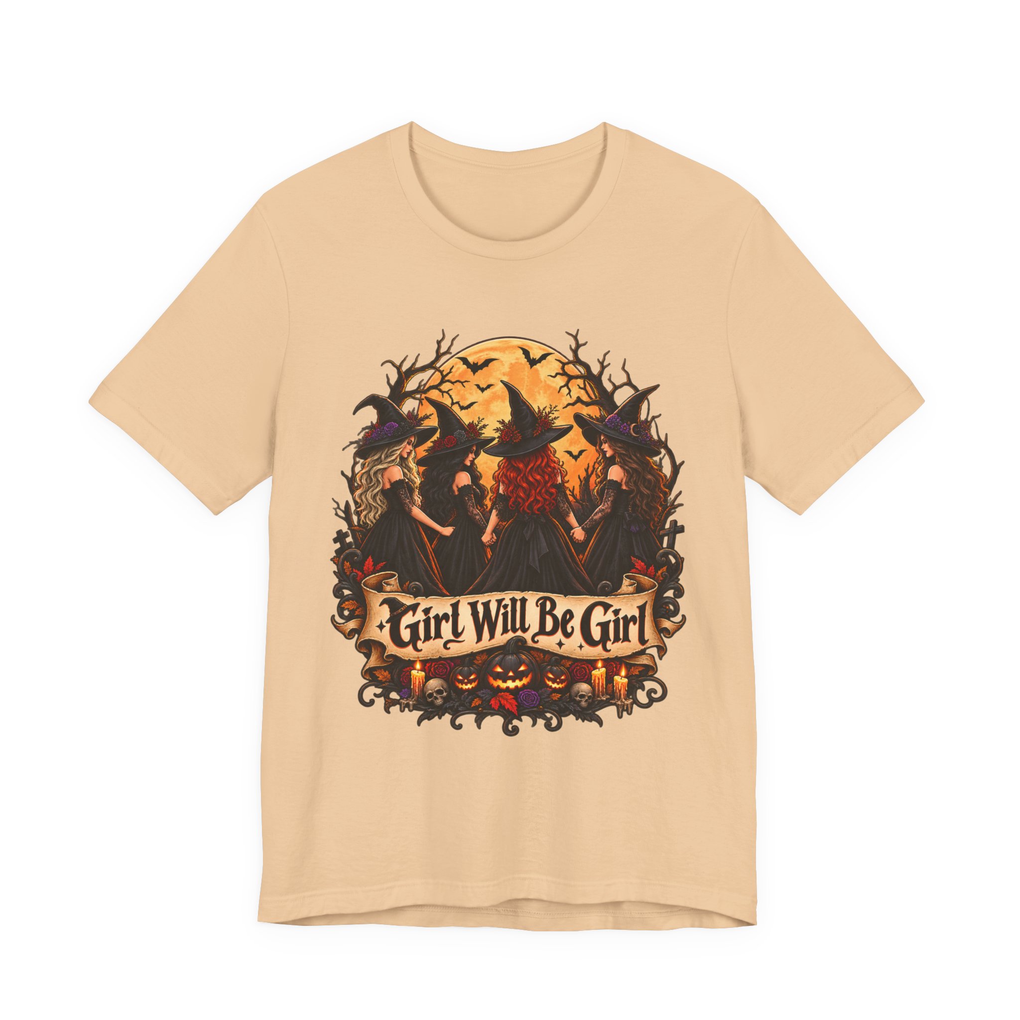 Girl Will Be Girl witchy Halloween shirt – view 11