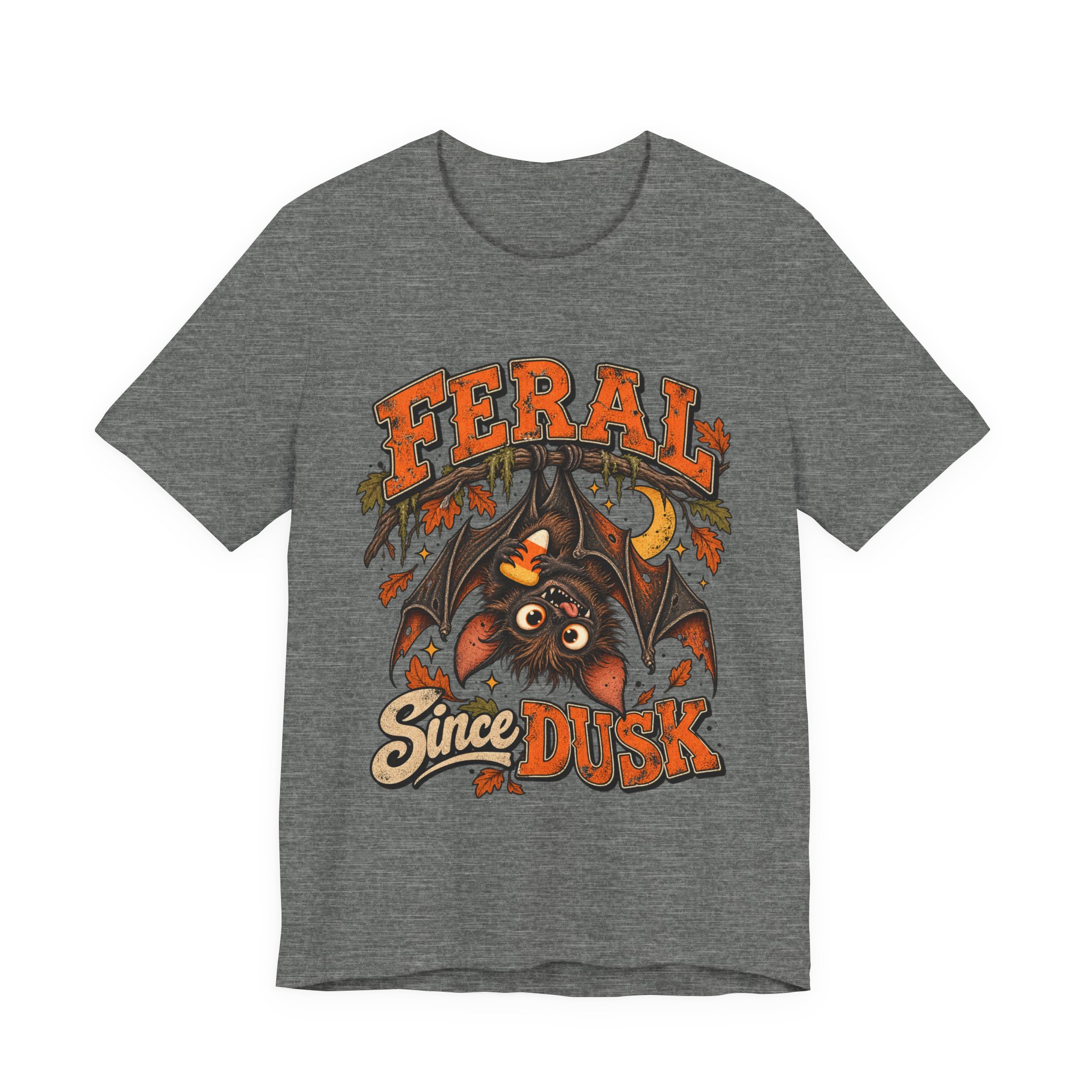 Feral Since Dusk Halloween bat shirt – view 5