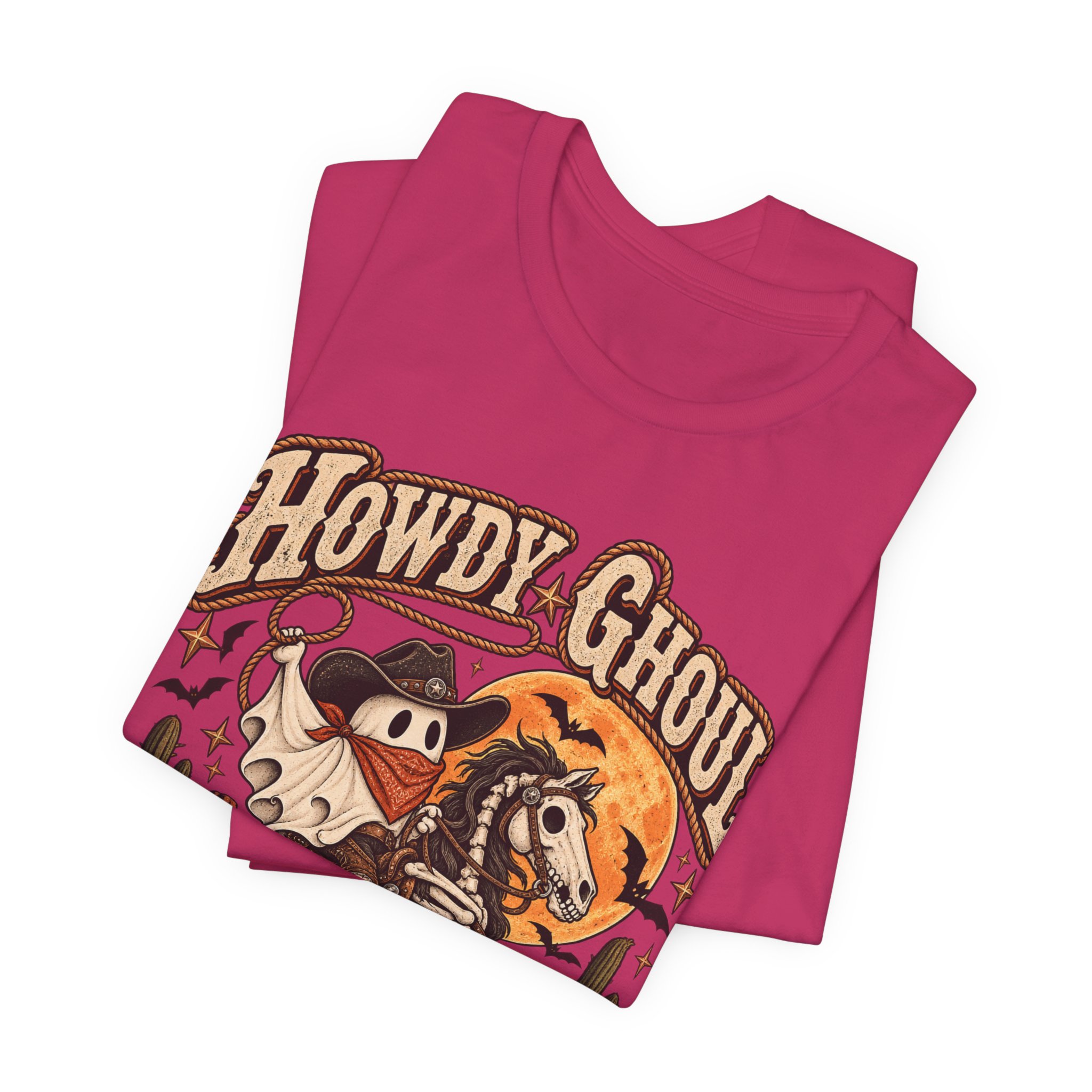 Howdy Ghoul western skeleton Halloween shirt – view 19