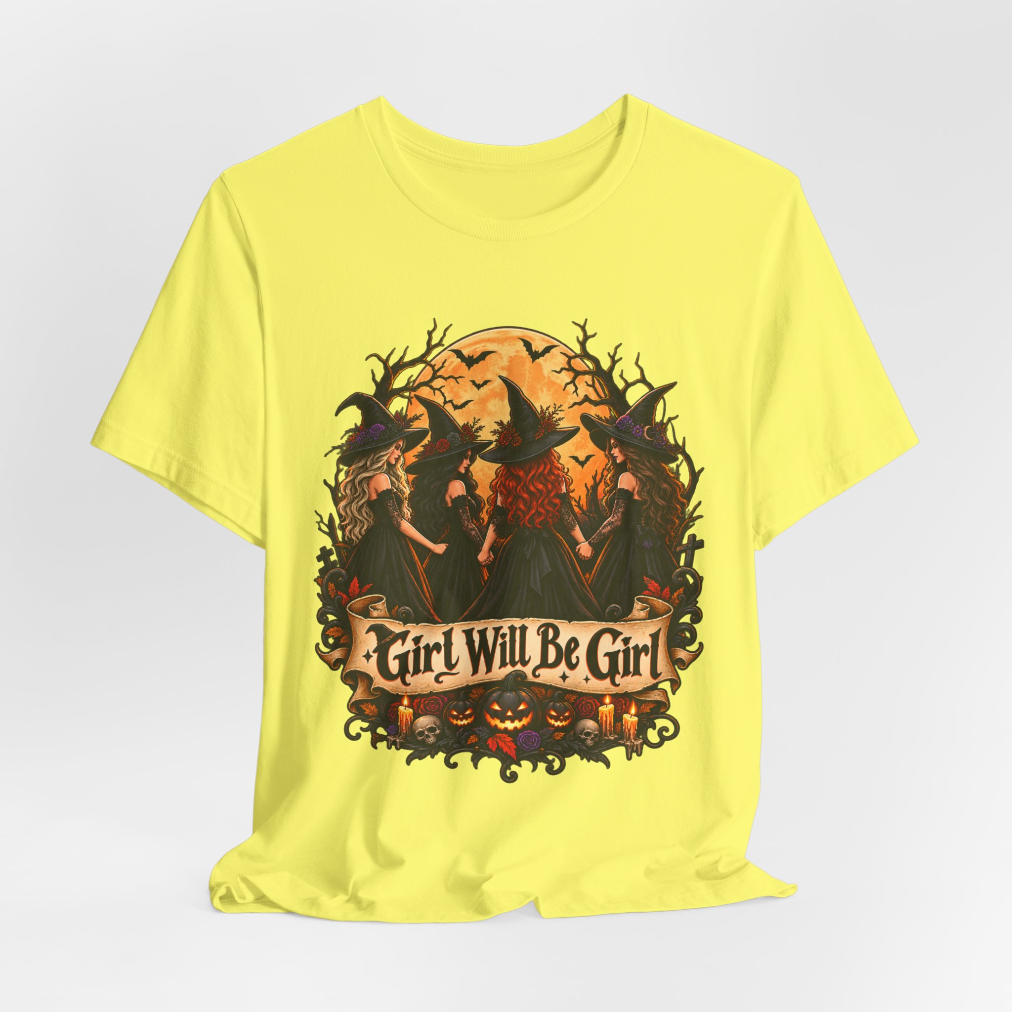 Girl Will Be Girl witchy Halloween shirt – view 24