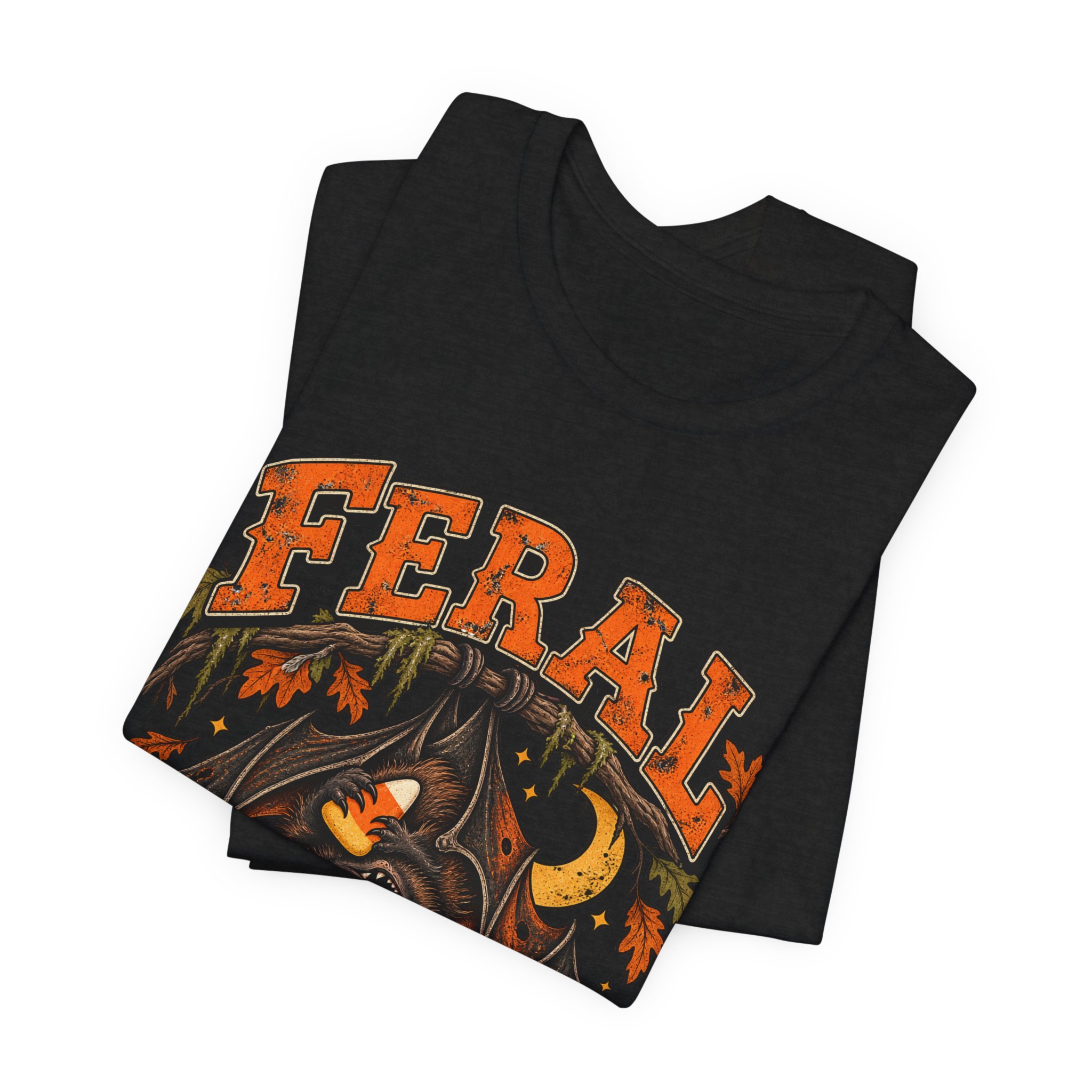 Feral Since Dusk Halloween bat shirt – view 11
