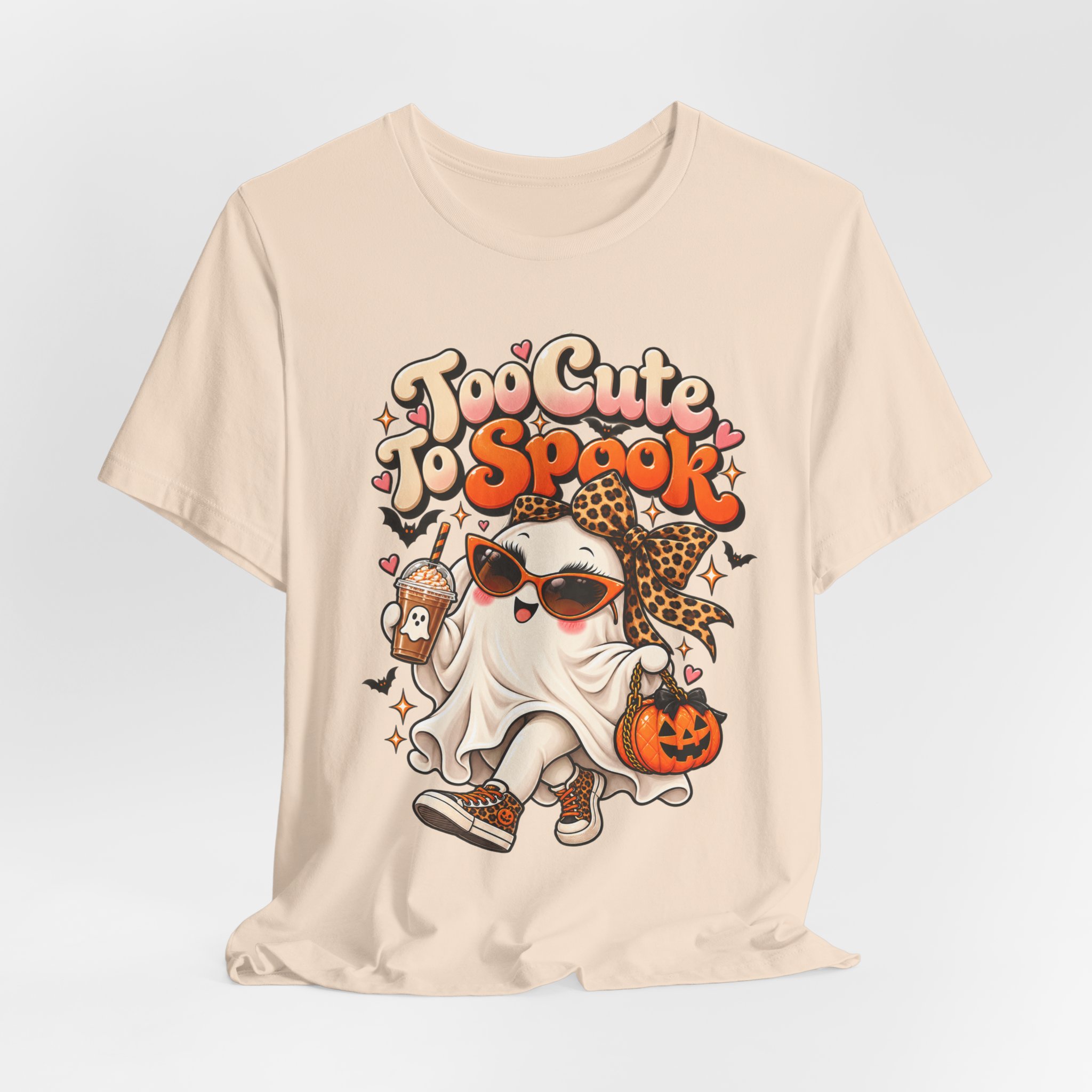 Too Cute to Spook cute Halloween ghost shirt – view 16