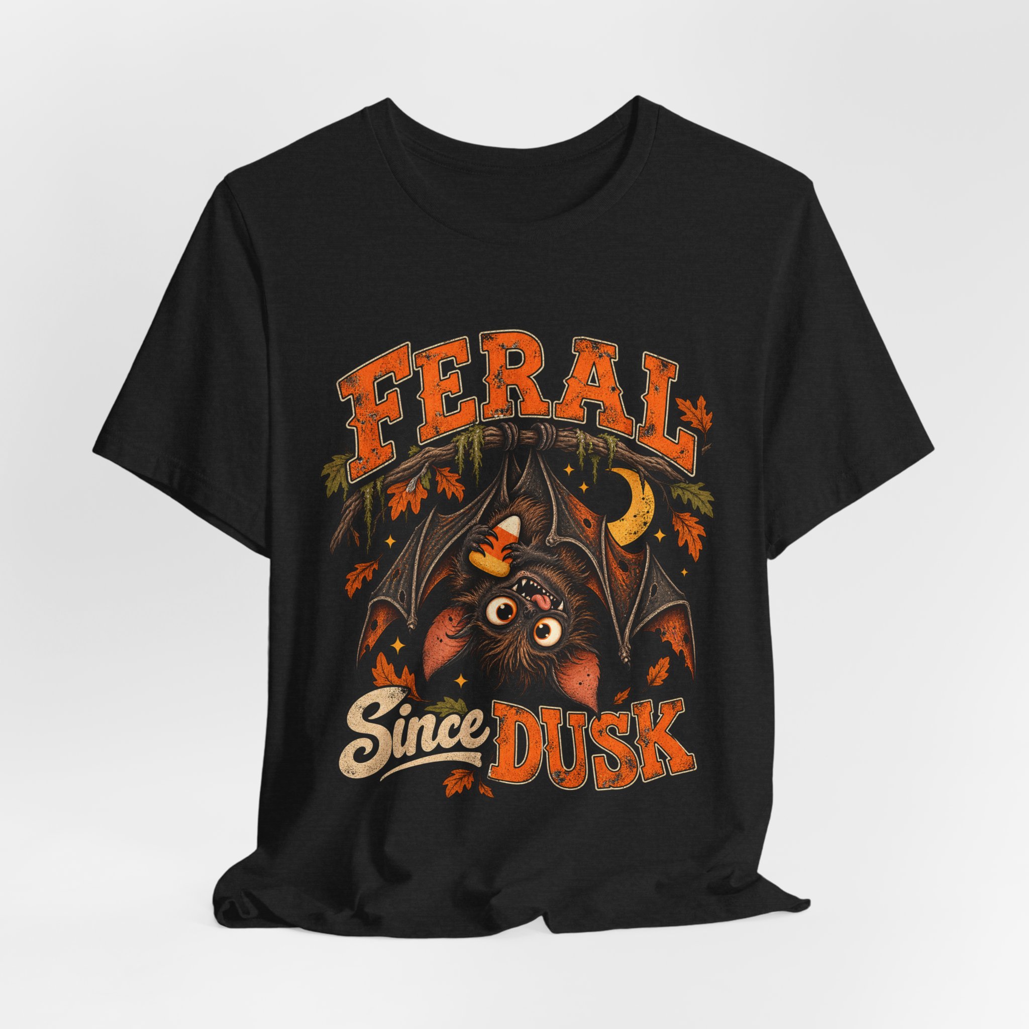 Feral Since Dusk Halloween bat shirt – view 12