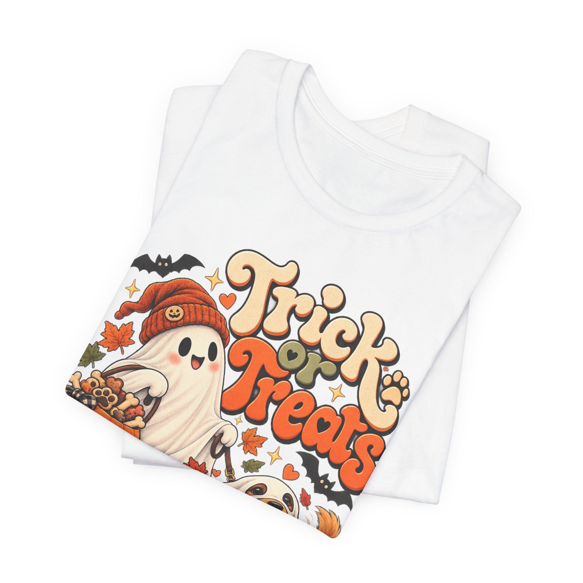 Trick or Treats Halloween dog mom shirt – view 3