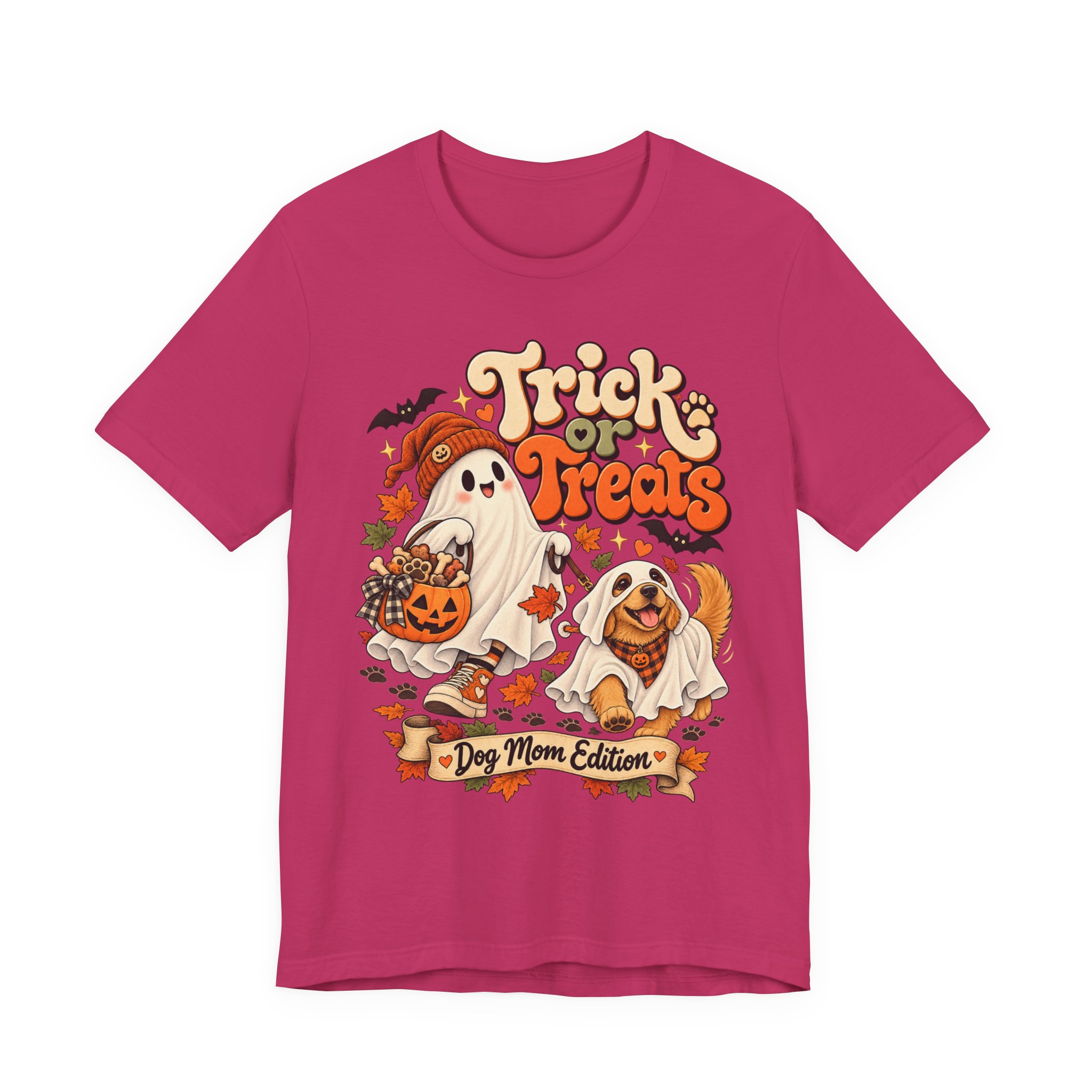 Trick or Treats Halloween dog mom shirt – view 17