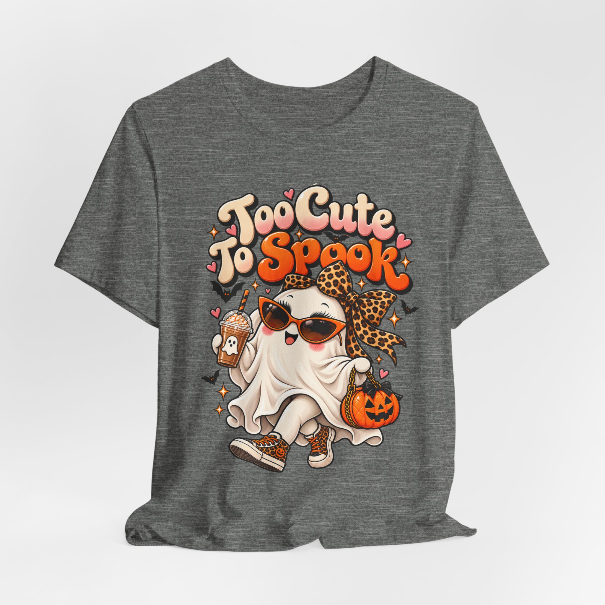 Too Cute to Spook cute Halloween ghost shirt – view 8