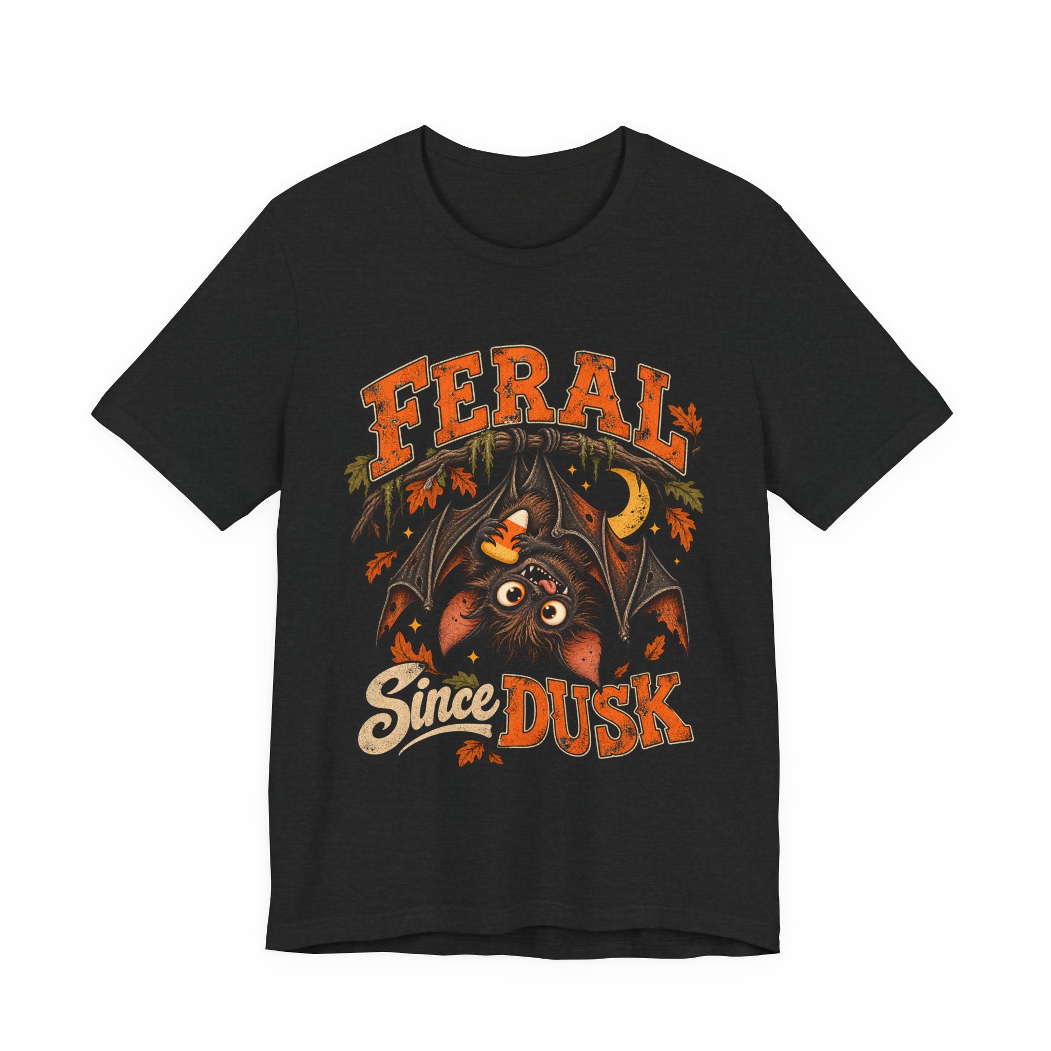Feral Since Dusk Halloween bat shirt – view 9