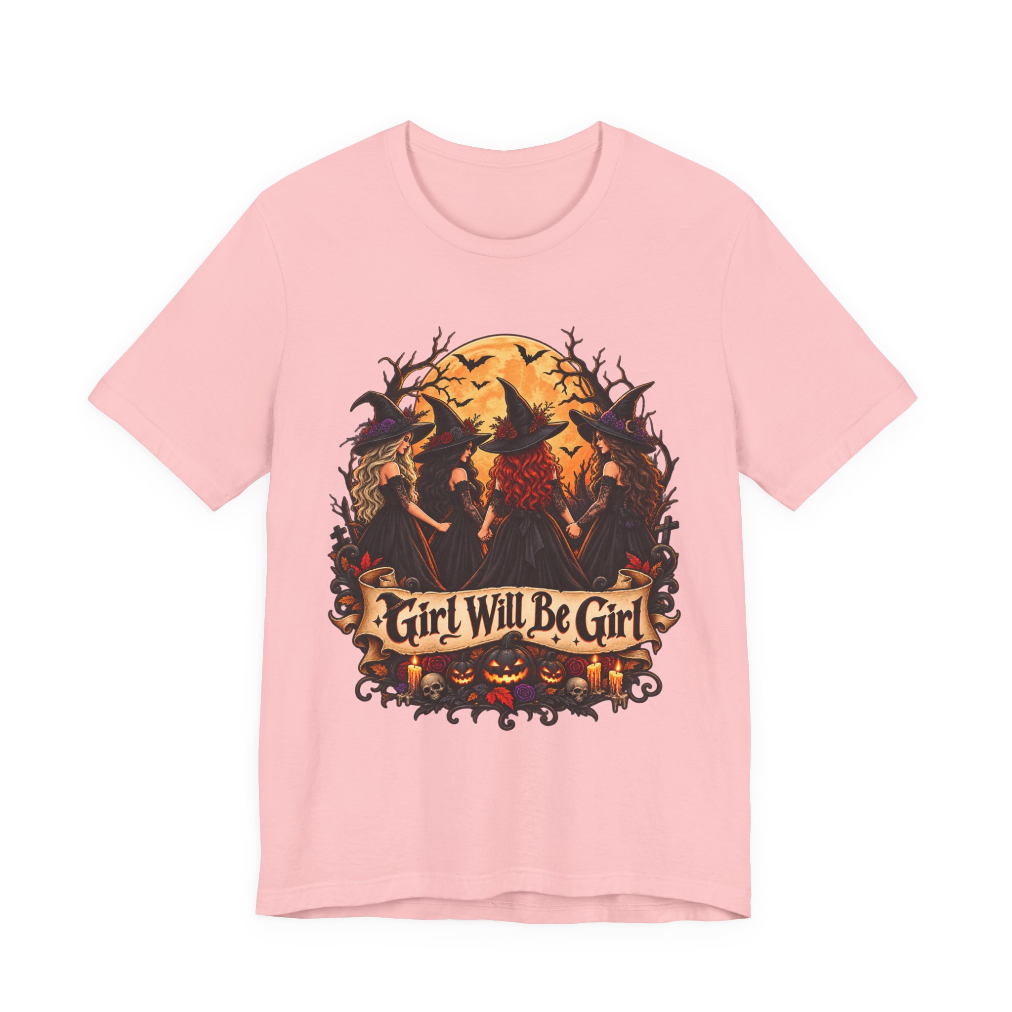 Girl Will Be Girl witchy Halloween shirt – view 31