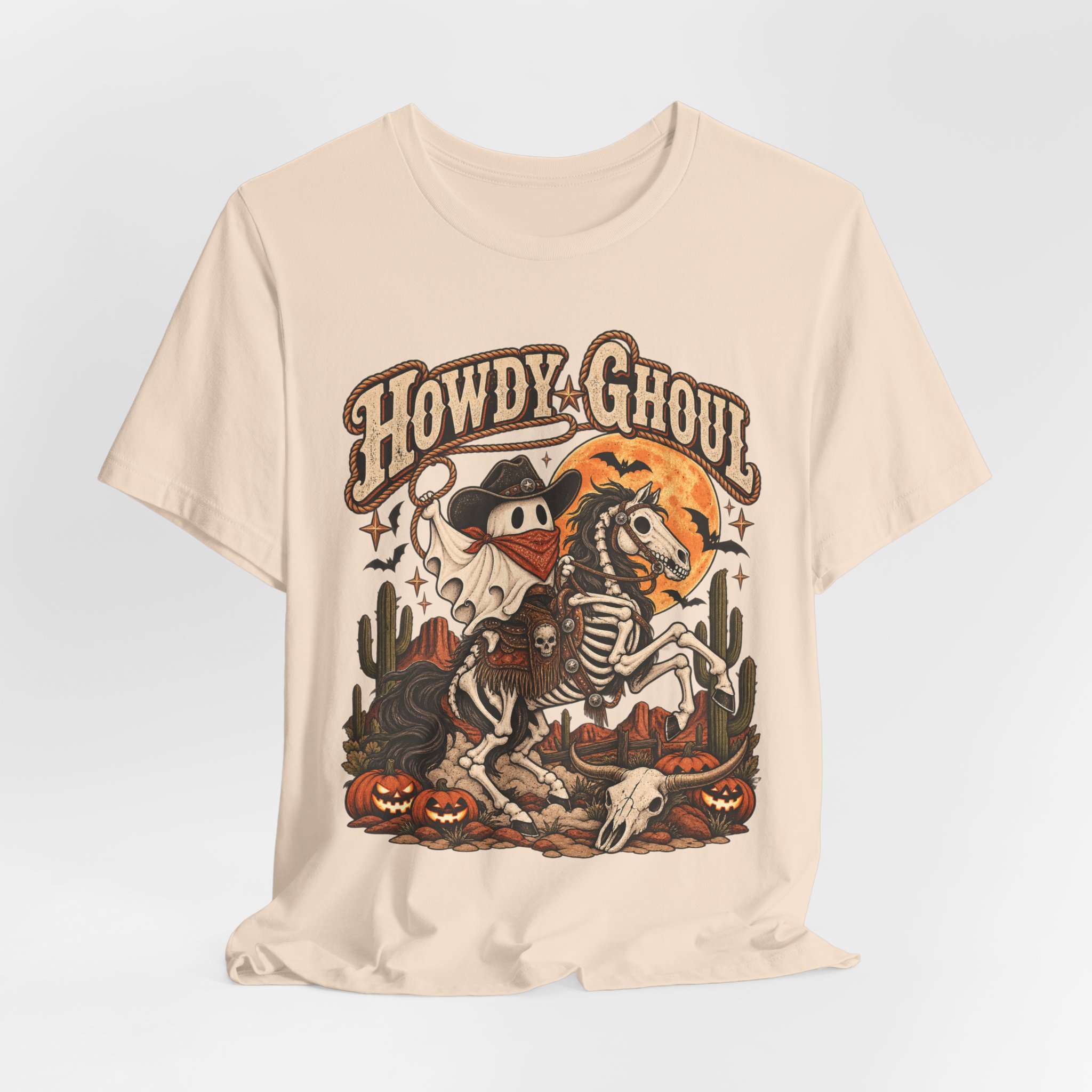 Howdy Ghoul western skeleton Halloween shirt – view 16
