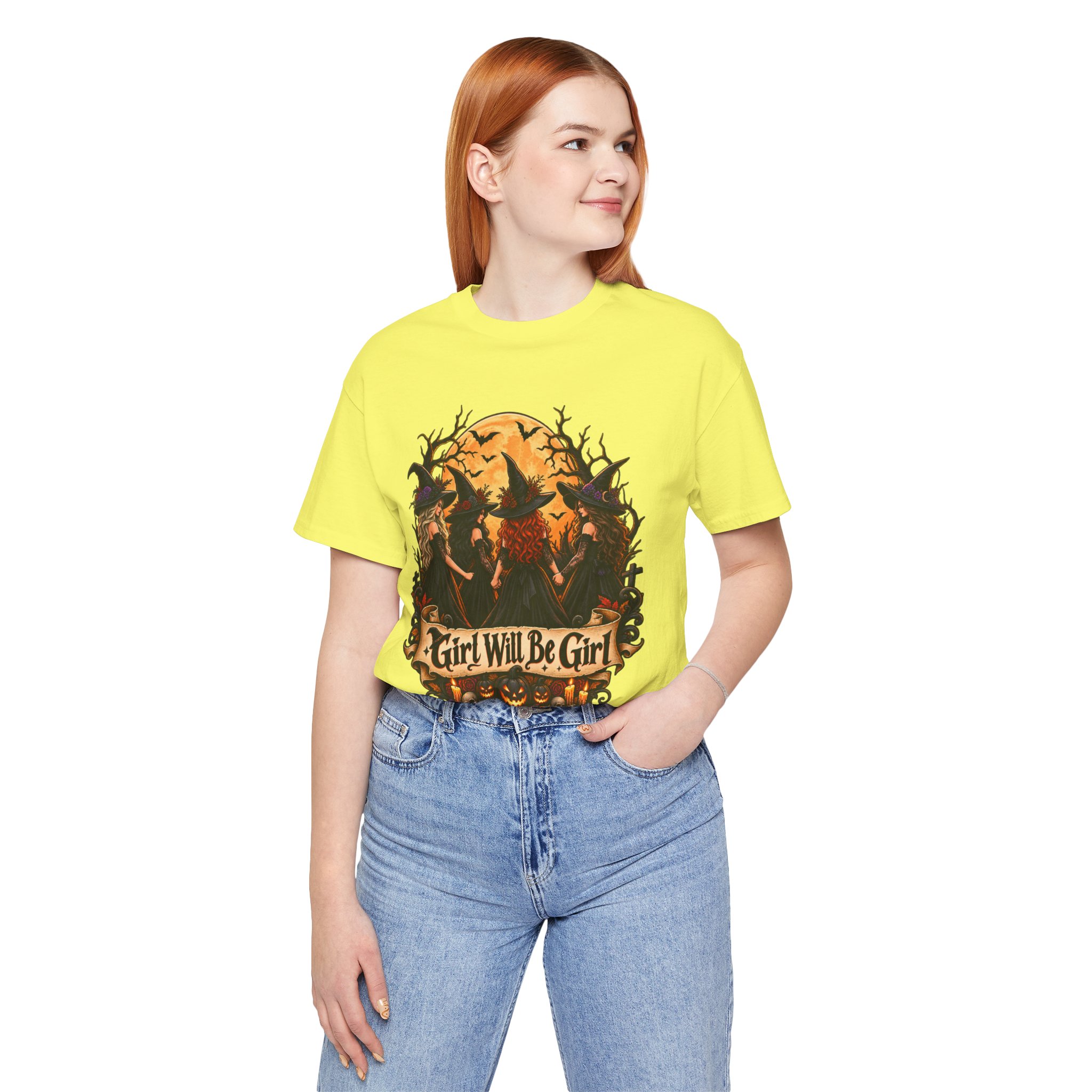 Girl Will Be Girl witchy Halloween shirt – view 25