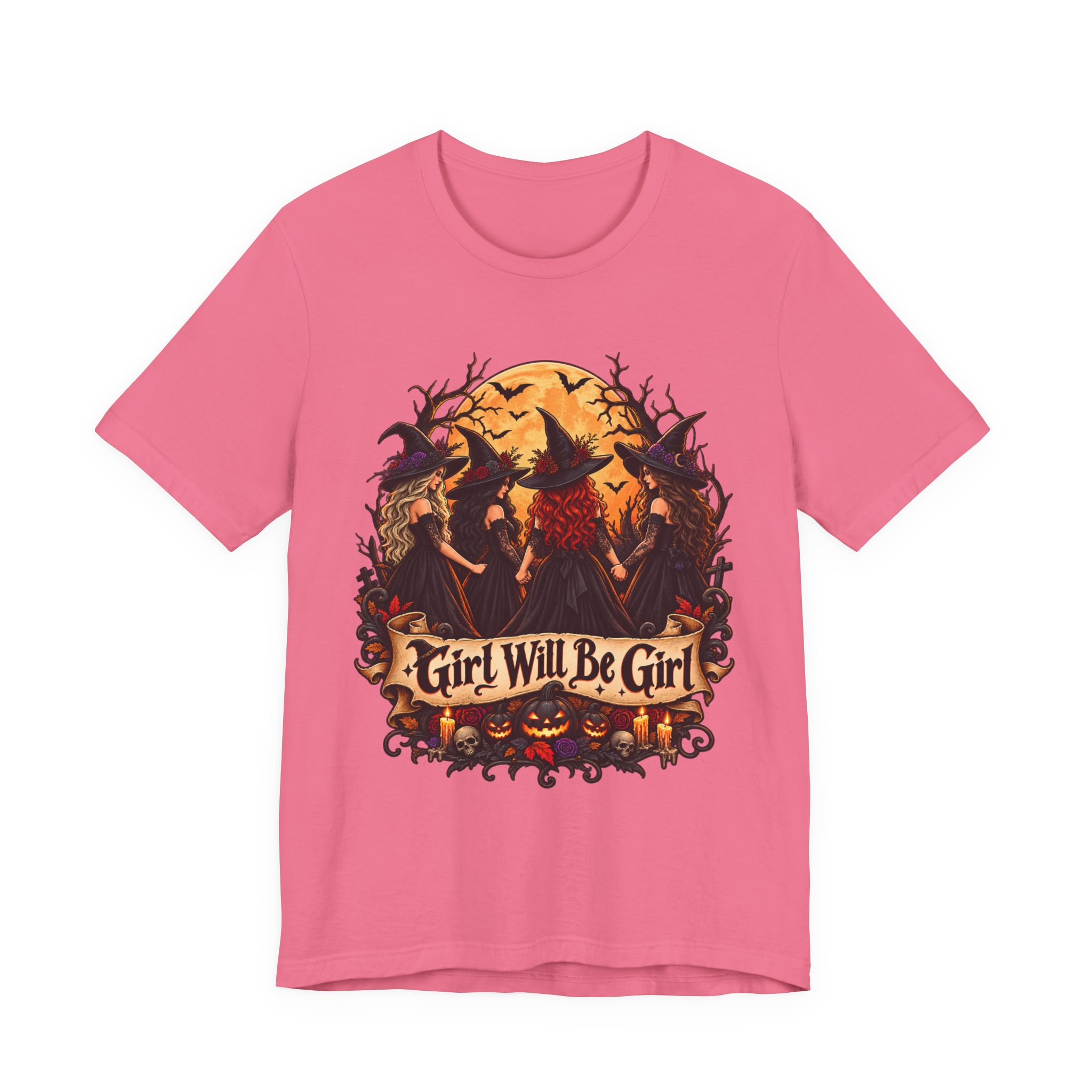 Girl Will Be Girl witchy Halloween shirt – view 26